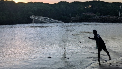  Daniel Rincon Machon, PhD candidate, "A fisherman casts his net into the Pacoti River at its pass by Caça e Pesca favela — in the urban periphery of Fortaleza. "A fisherman casts his net into the Pacoti River at its pass by Caça e Pesca favela — in the urban periphery of Fortaleza. These traditional practices are still vital in the survival of such communities. Location: Caça e Pesca, Fortaleza, Ceará. Brazil."