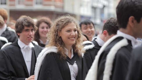 Students in robes