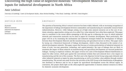 Amir Lebdioui, PhD Candidate at the Centre, has published an article in ScienceDirect.