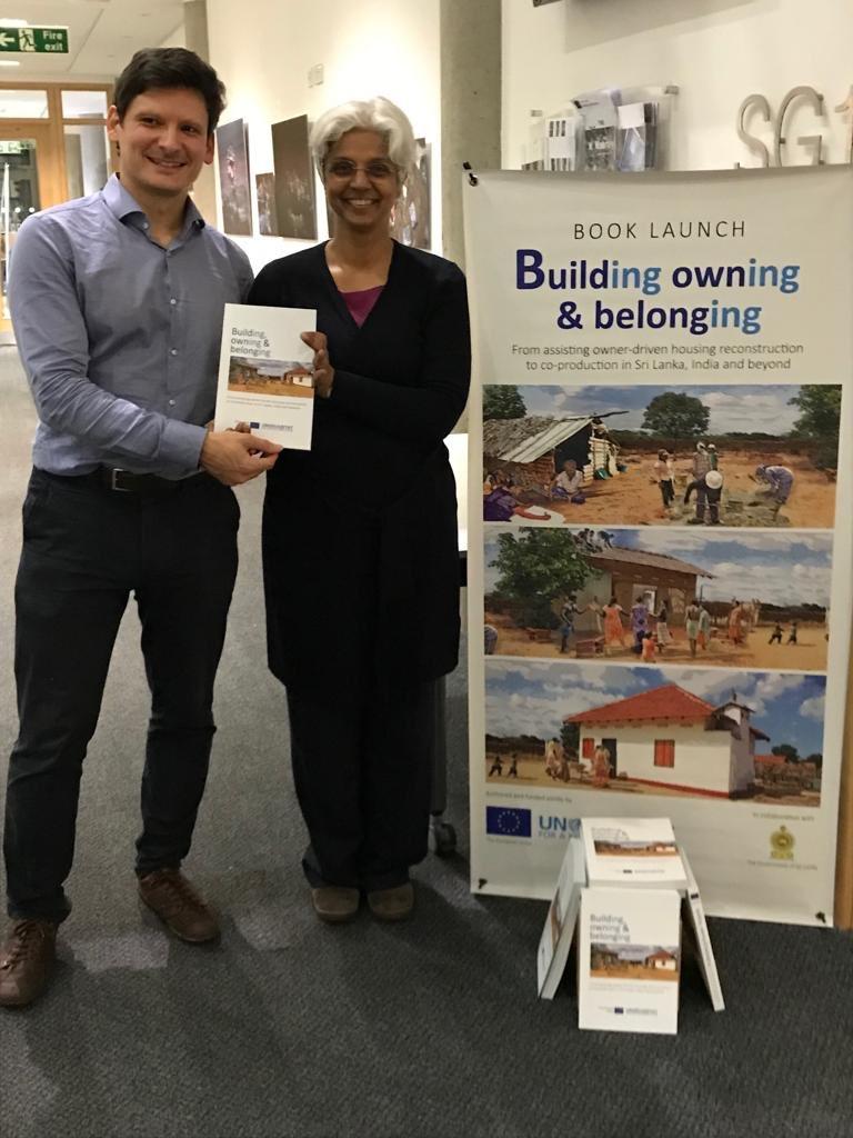 Jaime Royo-Olid, PhD candidate at CDS and Dr Fennell edit 'Building, owning & belonging: from assisting owner-driven housing reconstruction to co-production in Sri Lanka, India and beyond' 